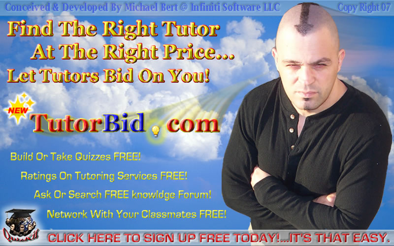 Find A Tutor At TutorBid.com